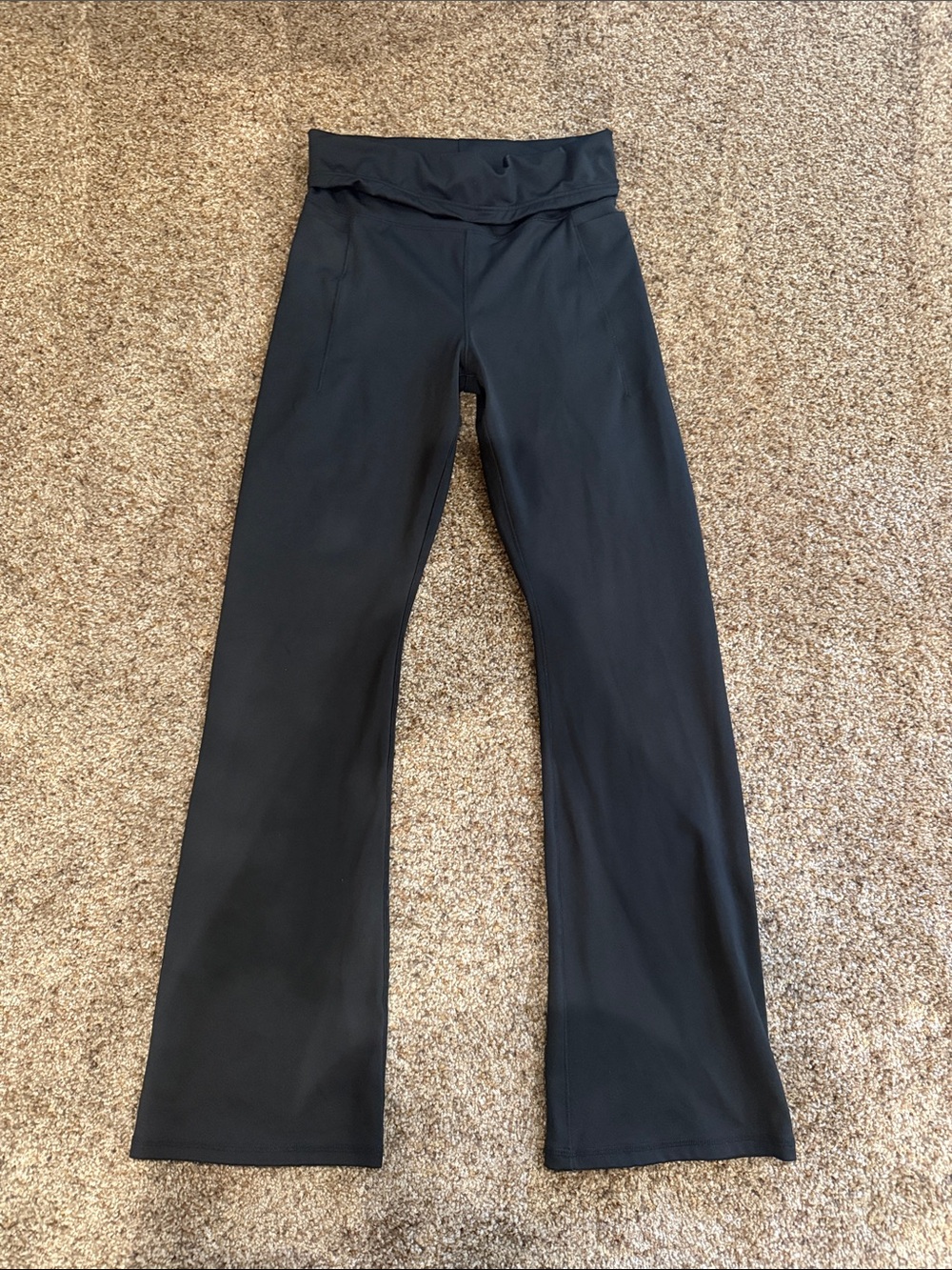 abercrombie kids Black Boot-Cut Flare Leggings